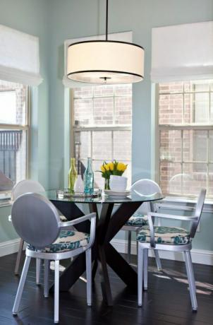 Sala, diseño de interiores, piso, muebles, pisos, mesa, silla, verde azulado, pantalla, lámpara, 