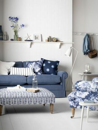 „Delcor“ dizainerio didelė sofa „Designers Guild Brera Linen Denim“