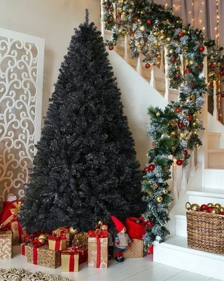 עץ חג המולד עץ אשוח שחור 6 '