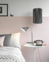 Inspiração rosa e cinza para quartos