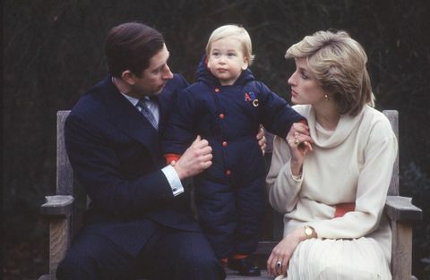 Diana, Charles en William
