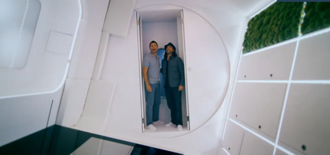 George Clarkes Amazing Spaces på Channel 4. George och William Hardie avslöjar sitt futuristiska roterande hem