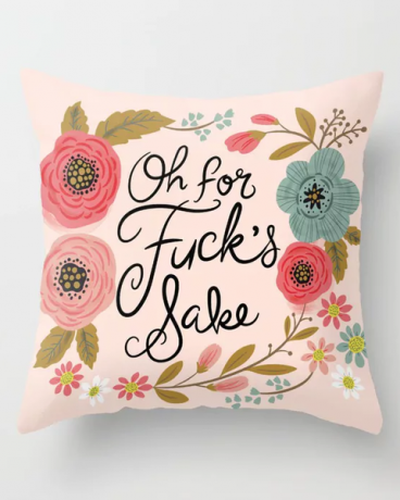 Rožinė, pagalvė, pagalvėlė, šriftas, tekstilė, pagalvė, raštas, gėlė, patalynė, gėlių dizainas, 