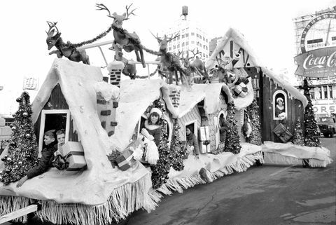 Дед Мороз на параде Macys в 1964 году