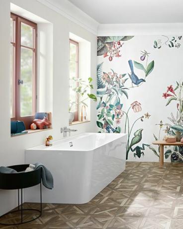 bahama oleh " bien fait" di dinding kamar mandi