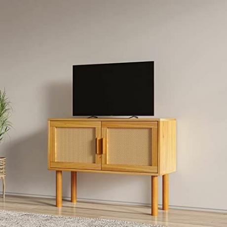 Moderner TV-Ständer aus Rattan