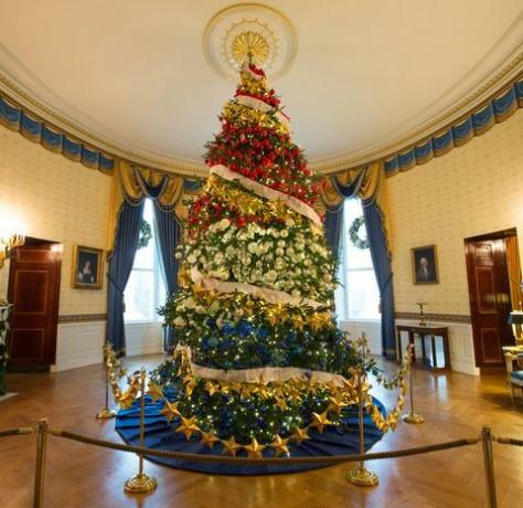 ホワイトハウスのクリスマスツリー