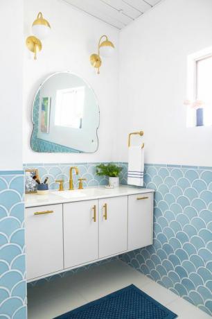 青、部屋、黄色、インテリアデザイン、衛生器具、緑、プロパティ、床、建築、浴室の流し、 