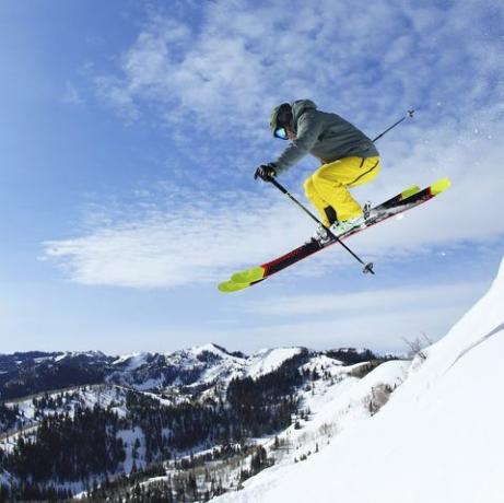 Skiløber, sne, freestyle skiløb, ekstrem sport, friluftsliv, rekreation, ski, slopestyle, skiløb, sportsudstyr, 