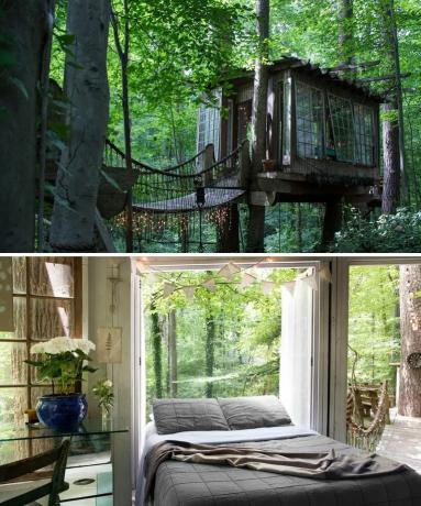 Airbnb дървена къща Атланта