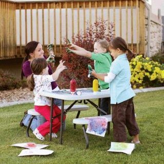 Élettartam: 2,83 láb (0,83 m) Gyermek összecsukható piknik asztal