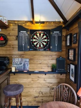 dartboard în pub în stil englezesc