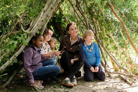 Kate Middleton, hertiginnan av Cambridge, visas på Blue Peter -special för att lansera unik Royal Garden Competition