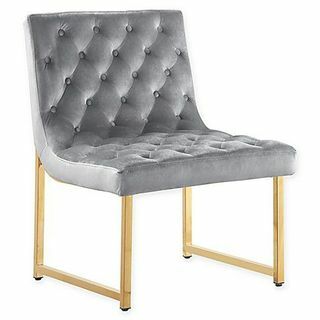 Elegantní domácí židle Katya Velvet Accent v Taupe