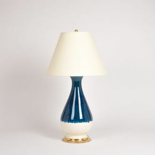 Lámpara Louisa en azul de Prusia Ombre