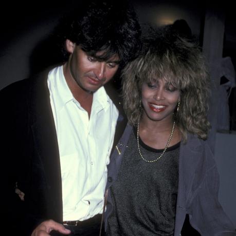 tina turner på spagos restaurang i hollywood, kalifornien 13 augusti 1985