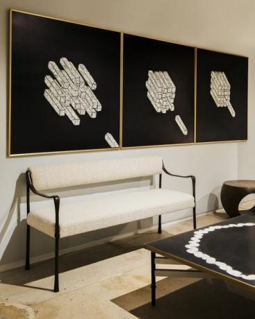 Stôl, interiérový dizajn, nábytok, izba, stena, čiernobiely, dizajn, list, moderné umenie, konferenčný stolík, 