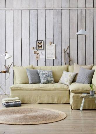 Natureza - ideia de decoração de sala de estar com padrões inspirados na natureza