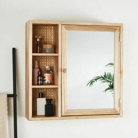 Френски огледален шкаф от тръстика