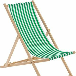 Tradicionāls regulējams dārza/pludmales stila klāja krēsls 