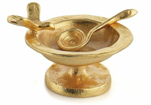 michael aram jubileum minnessamling dekorativa föremål ljus salt peppar is hink ostbräda spridare metall metallartiklar