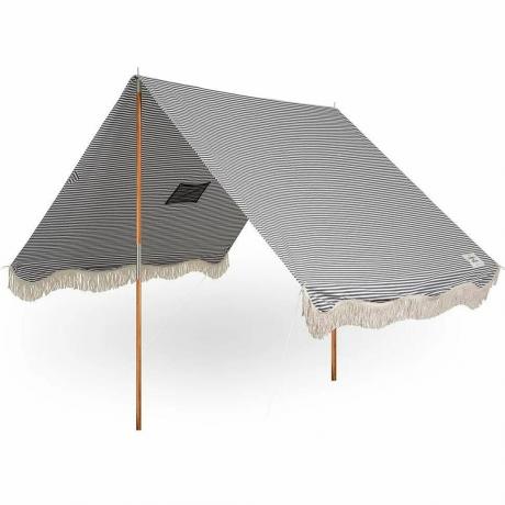 Premium pludmales telts - Lauren's Navy Stripe