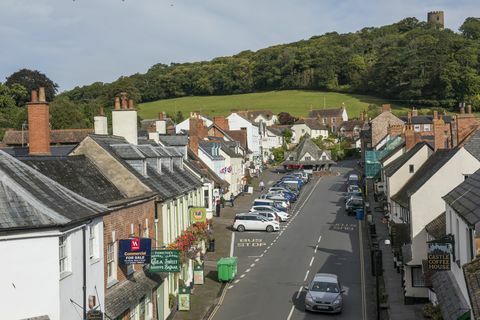 Somerset'te satılık dunster kalesi manzaralı gürcü mülkü