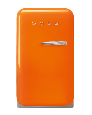 Smeg 1,5 cu ft. Συμπαγές ψυγείο, πορτοκαλί