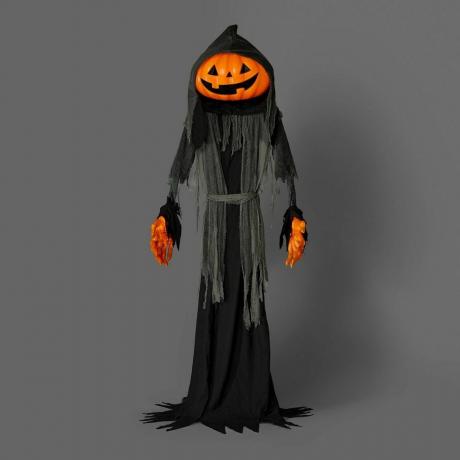 8' Light and Sound Pumpkin Halloween Ghoul