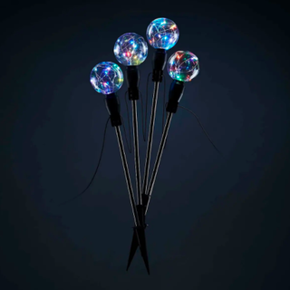 Globe Color Change LED Stake Lights 4 Paket Dekorasi Natal