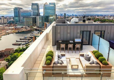 Yabsley Street - penthouse Canary Wharf - teras - Humberts