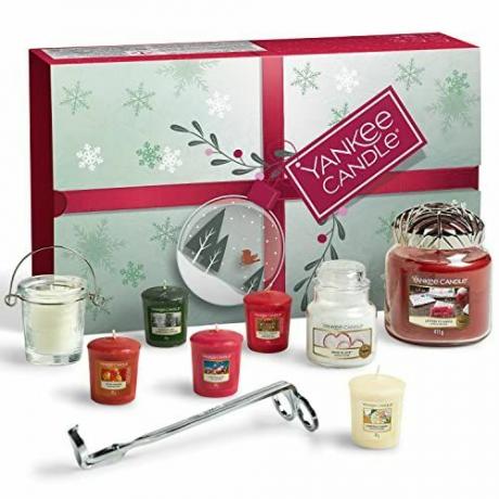 Set regalo Yankee Candle | con 8 candele profumate, portacandela votiva, taglia stoppino e candela con coperchio Illuma | Set di candele da 11 pezzi