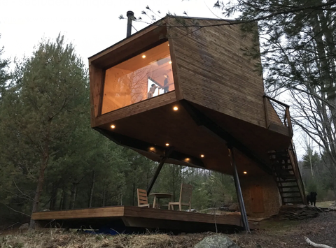 willow treehouse airbnb catskills ניו יורק