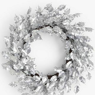 Snow Mountain Holly Wreath, Sølv