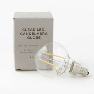 Jasná LED žiarovka s glóbusom