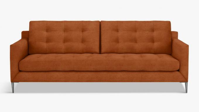 John Lewis & Partners Draper 3 vietų Velvet sofa