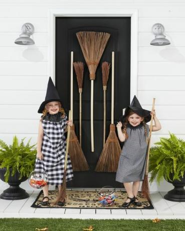 DIY häxa halloween kostym barn