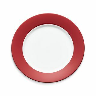 Samopostrežna plošča z rdečo obrobo
