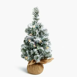 1.5ft Yaktı Karlı Noel Ağacı