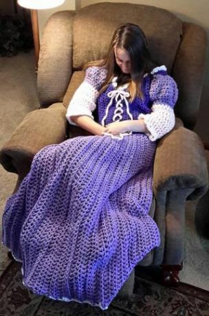 Violetinė, violetinė, mezgimas, nėrimas, baldai, sėdi, tekstilė, kambarys, sofa, kėdė, 