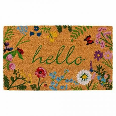 Floral Hello Doormat