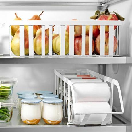 Caixas de organização de geladeira