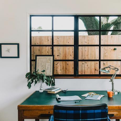 minimalistyczne domowe biuro