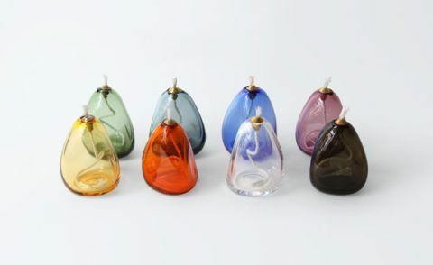 skleněné designové lampy Japonsko skleněné dekorativní dárky svíčky stále dům sklárna sugahara