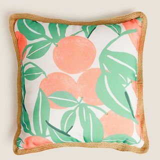 Set od 2 vanjska jastuka s narančastim printom