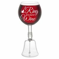 Dieses 'Ring for More Wine' Weinglas hat eine eingebaute Glocke, damit Sie läuten können