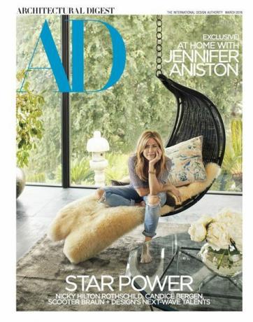 Architectural Digest - vydání z března 2018 - Jennifer Aniston
