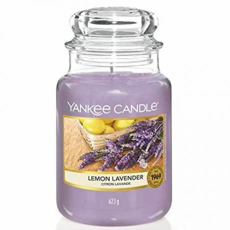 Yankee Candle Lemon Lavender Große Kerze im Glas 