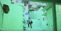 Huizen in Kusadasi, Turkije werden regenboog geschilderd