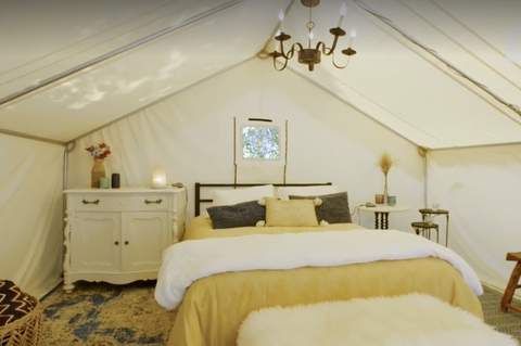 Wymarzony namiot glampingowy na airbnb